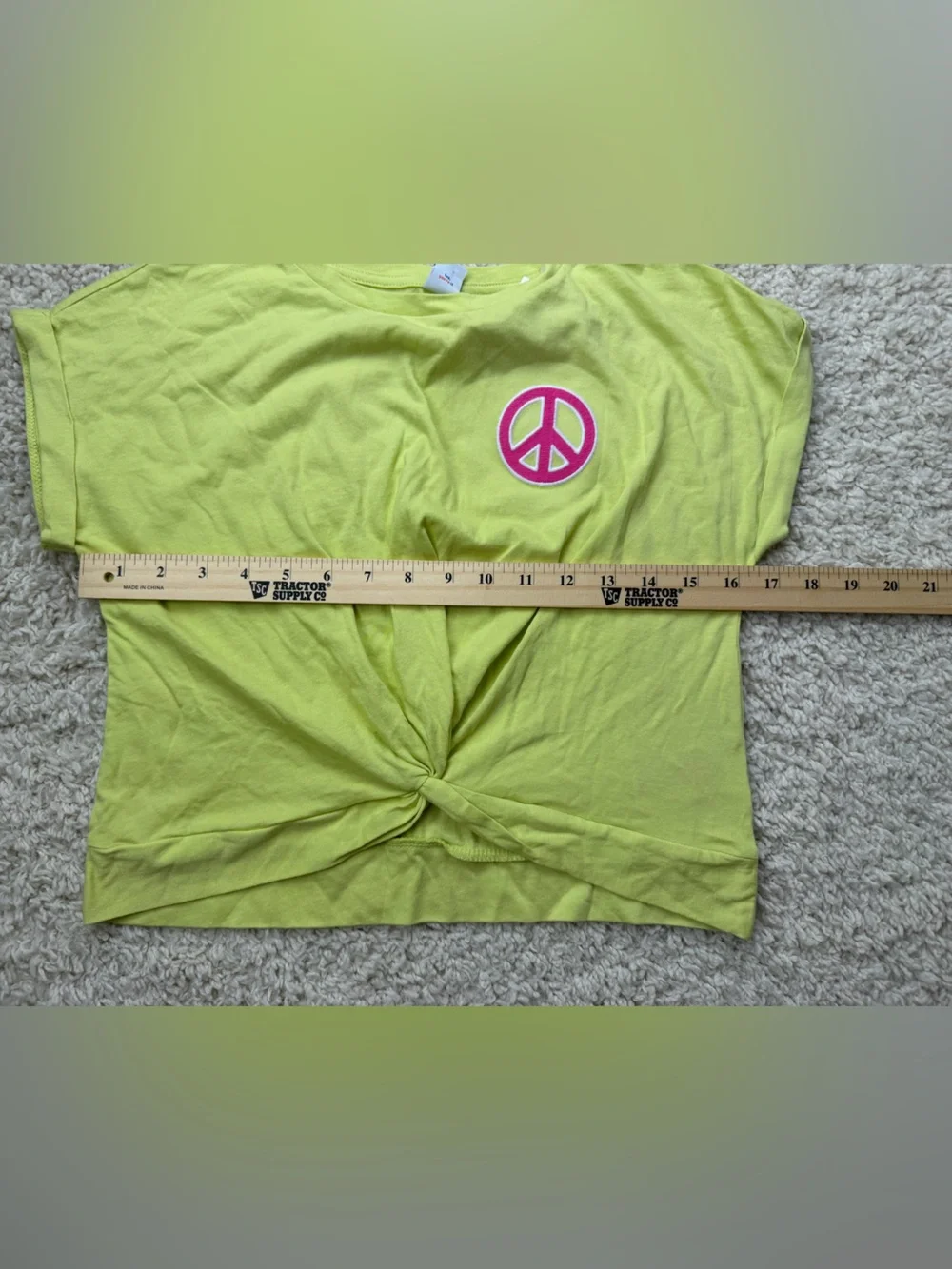 Girls Large Old Navy Peace Sign Shirt NWT